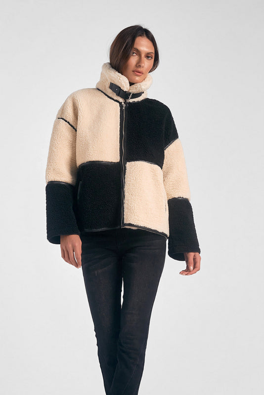 Storm Color Block Coat - Shop Elan