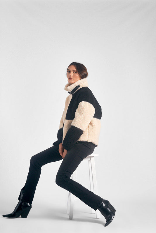 Storm Color Block Coat - Shop Elan