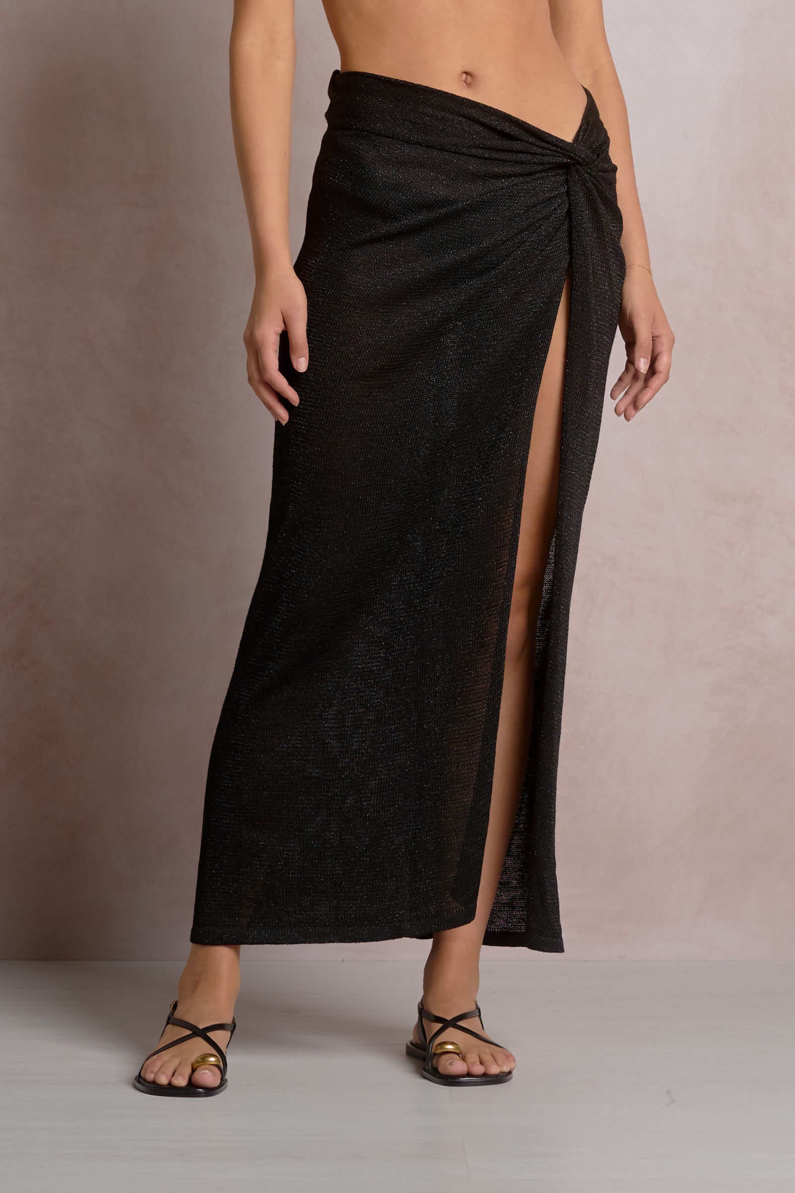 ENOF 黒 wrap skirt サイズ1 Kera Knit Wrap Skirt – Resort Swim Cover-Up Wrap Skirt | ELAN
