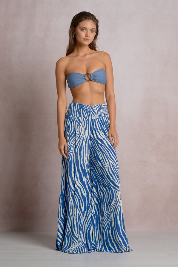 Zebra Pant Blue Zebra