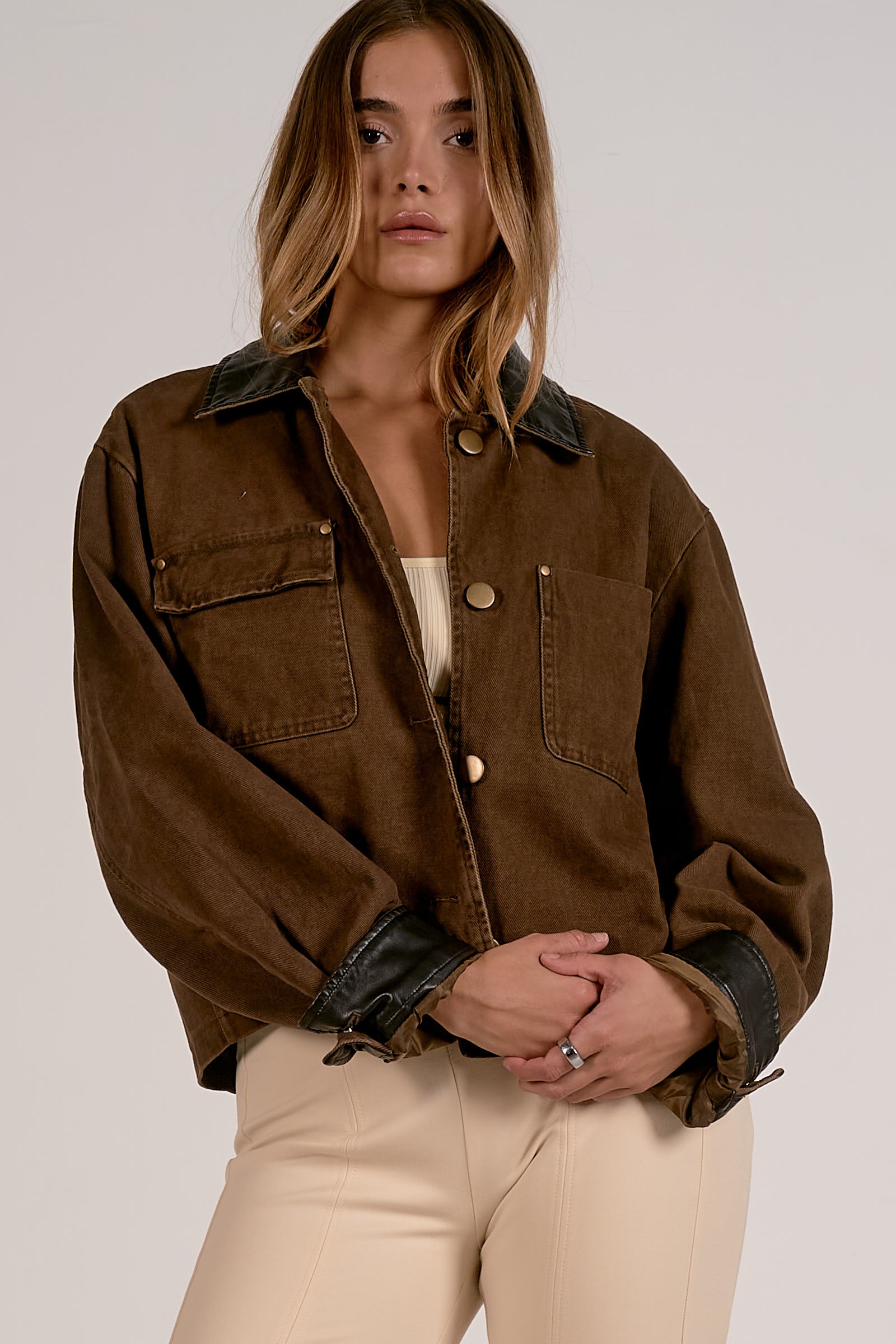 ジャケット・アウター ORIGINAL BUTTON COLLARLESS KNIT JACKET ジャケット・アウター ORIGINAL BUTTON COLLARLESS KNIT JACKET