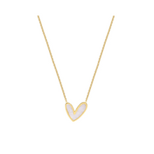  Abigail Mother of Pearl Heart Necklace