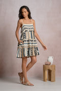 Vega Dress Neutral Aztec - Shop Elan