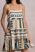 Vega Dress Neutral Aztec - Shop Elan