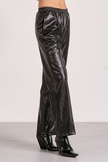 Jaya Faux Leather Pant - Shop Elan