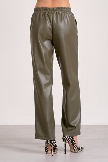 Jaya Faux Leather Pant - Shop Elan