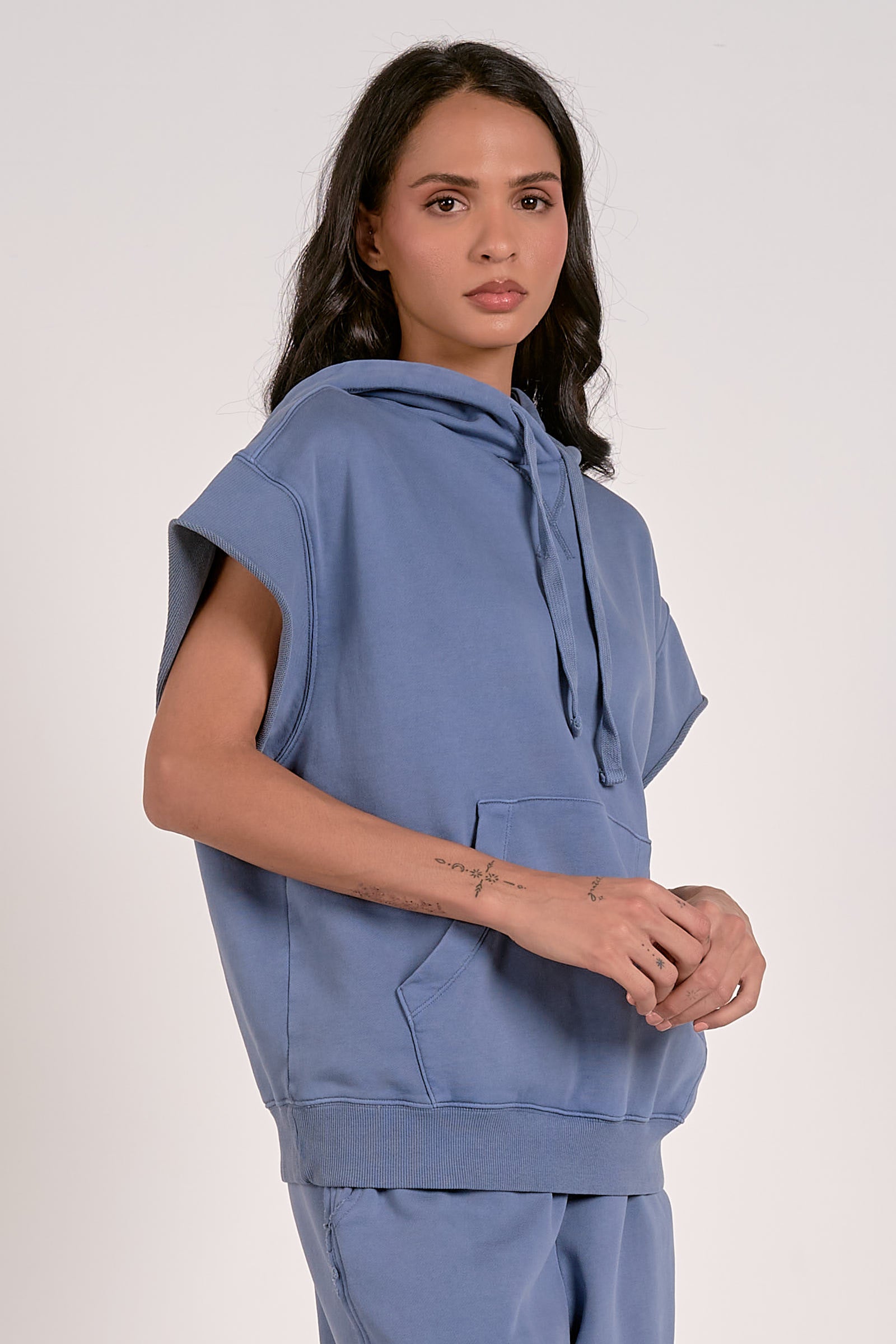 Aria Sleeveless Hoodie