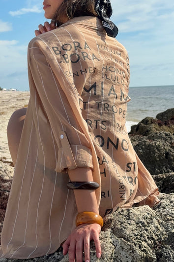 Island Button Down Tan