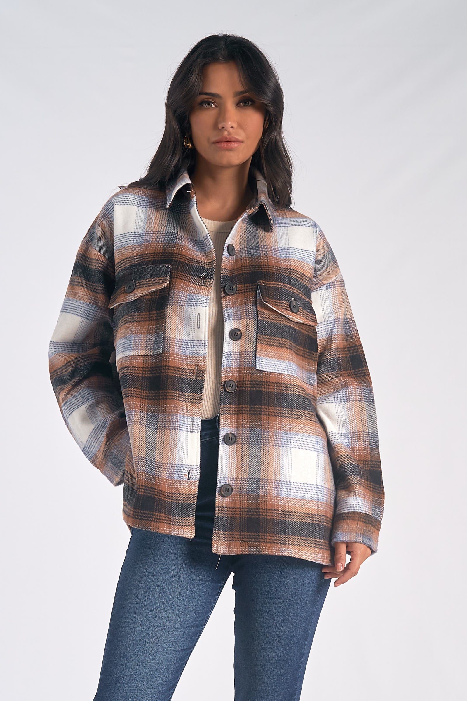 Plaid jacket discount womens with hood