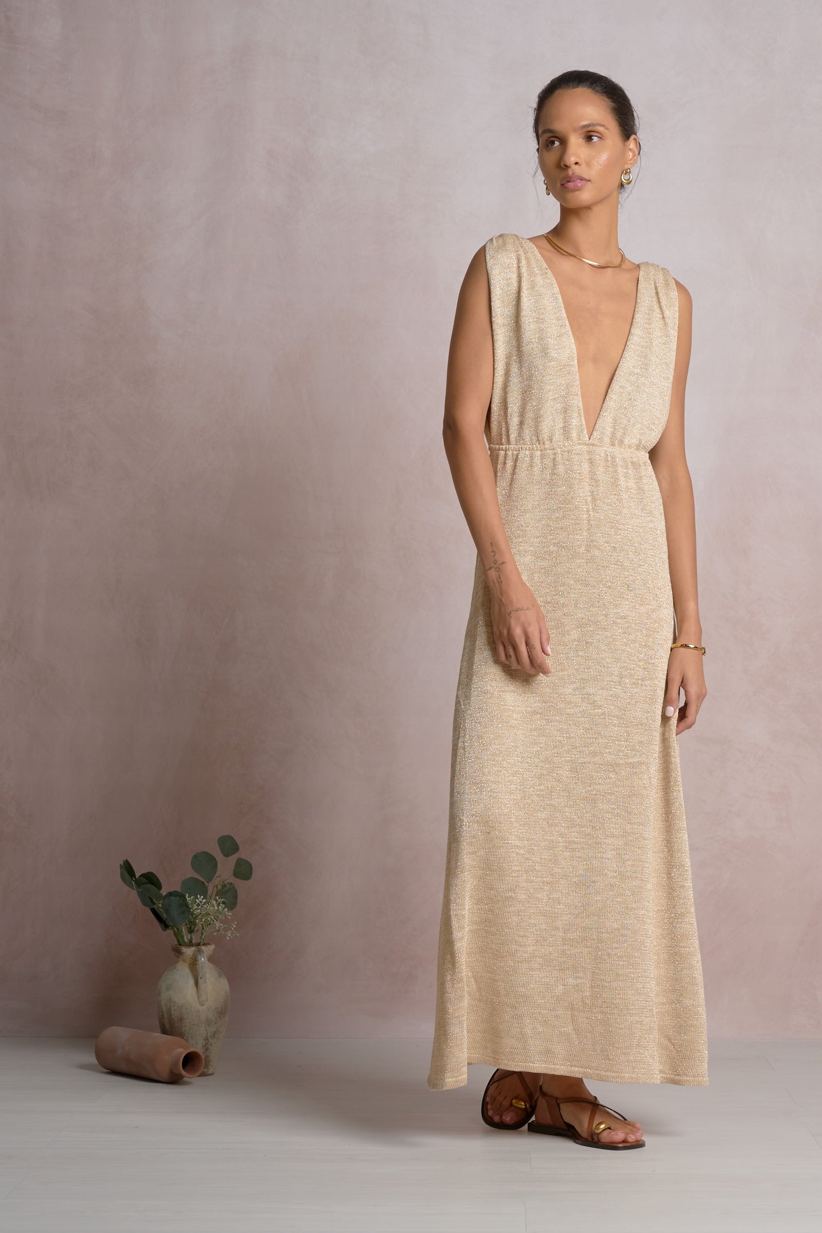 Kaia Dress - Shop Elan Beige / L Kaia Dress - Shop Elan Beige / L