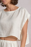 Lilian Top White - Shop Elan