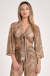 Saphire Tie Top