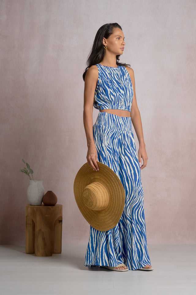 Zebra Top Blue Zebra
