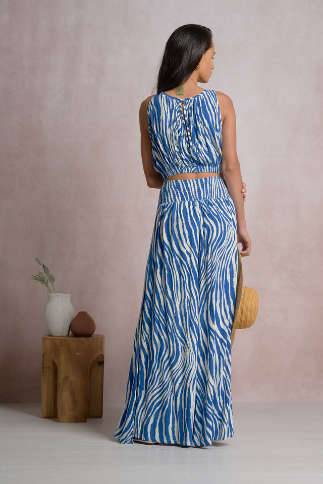 Zebra Top Blue Zebra