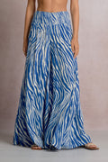 Zebra Pant Blue Zebra