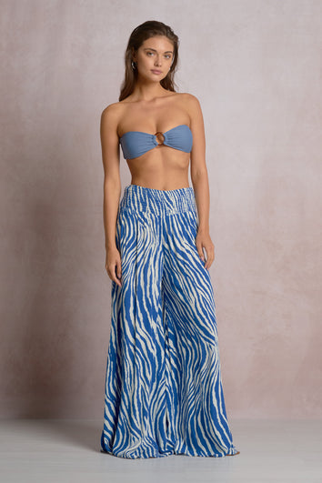 Zebra Pant Blue Zebra