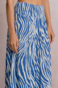 Zebra Pant Blue Zebra