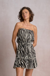 Zebra Mini Dress - Shop Elan