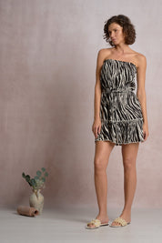 Zebra Mini Dress - Shop Elan