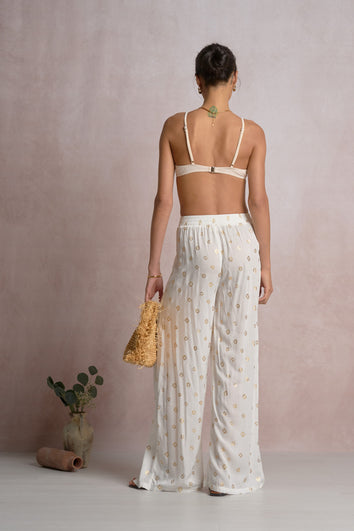 Renat Pant White Polka