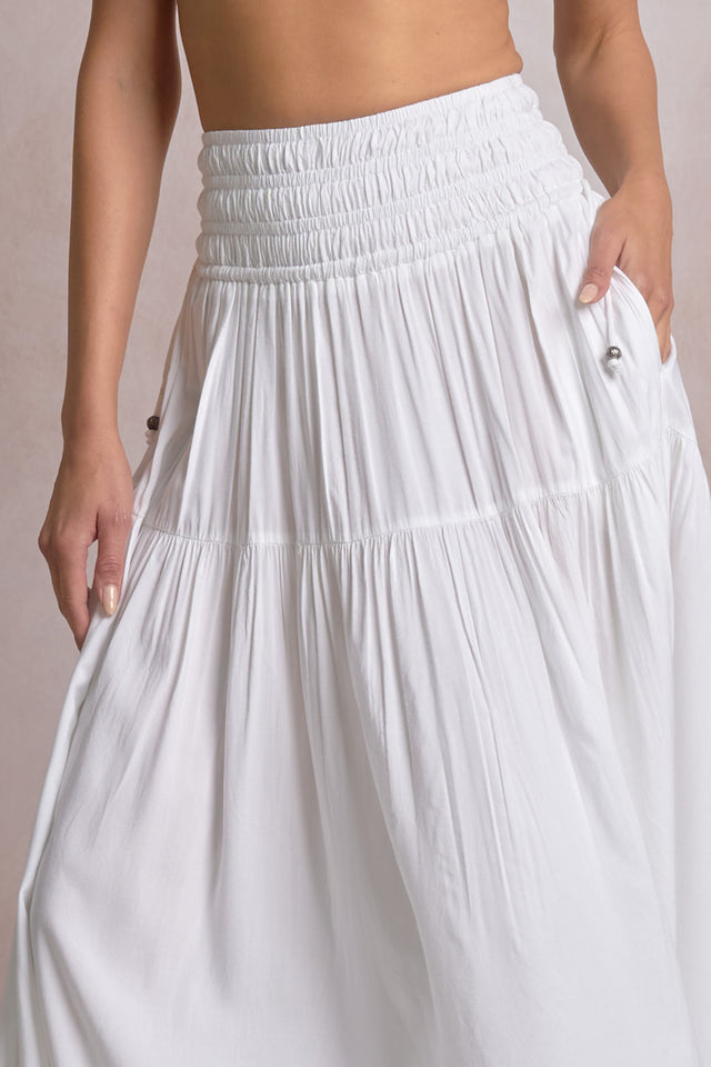 Rory Skirt White - Shop Elan