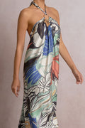 Botanical Halter Dress - Shop Elan