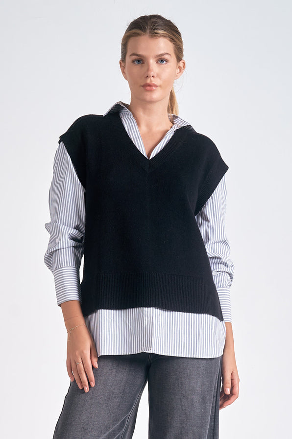 Essex Sweater Vest Top - Shop Elan