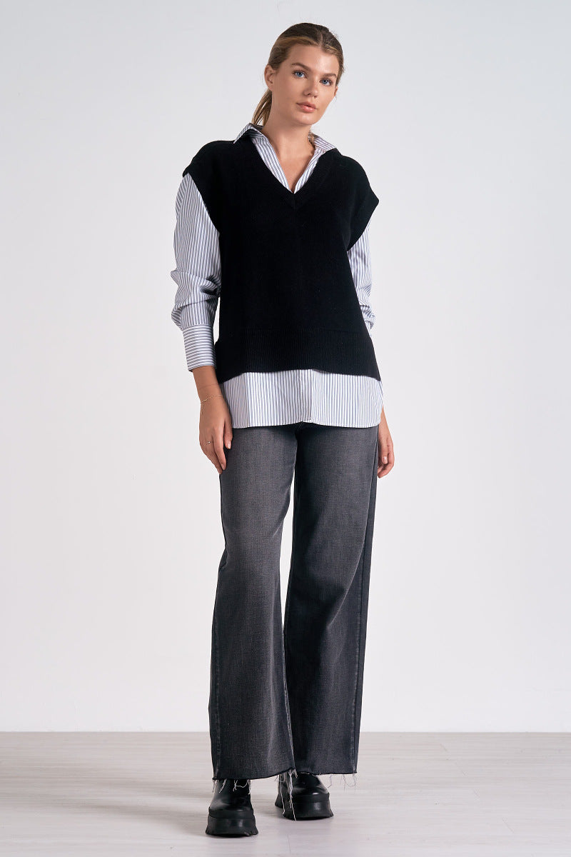 Donna Wilson Helga Yokeセーター Mサイズ sleeveless turtleneck sweater | knit tank | éooque évolution
