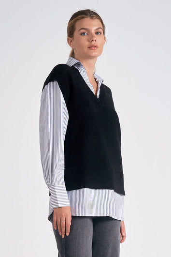 Essex Sweater Vest Top - Shop Elan