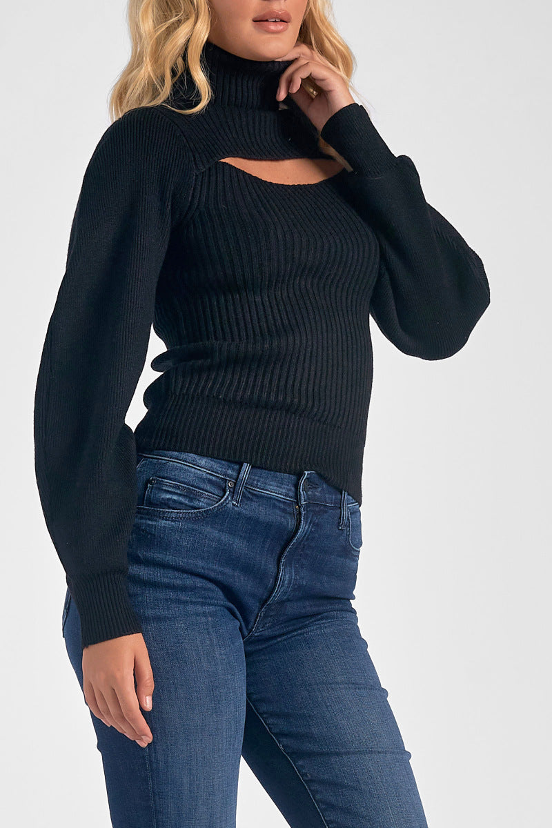 Elk Cutout Sweater - Shop Elan