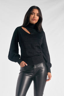  Sherry Cutout Sweater - Shop Elan