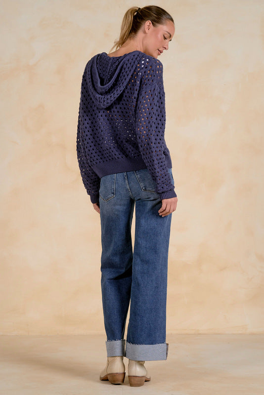 Ava Hoodie Cardigan - Shop Elan
