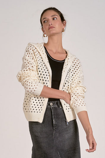 Ava Hoodie Cardigan - Shop Elan