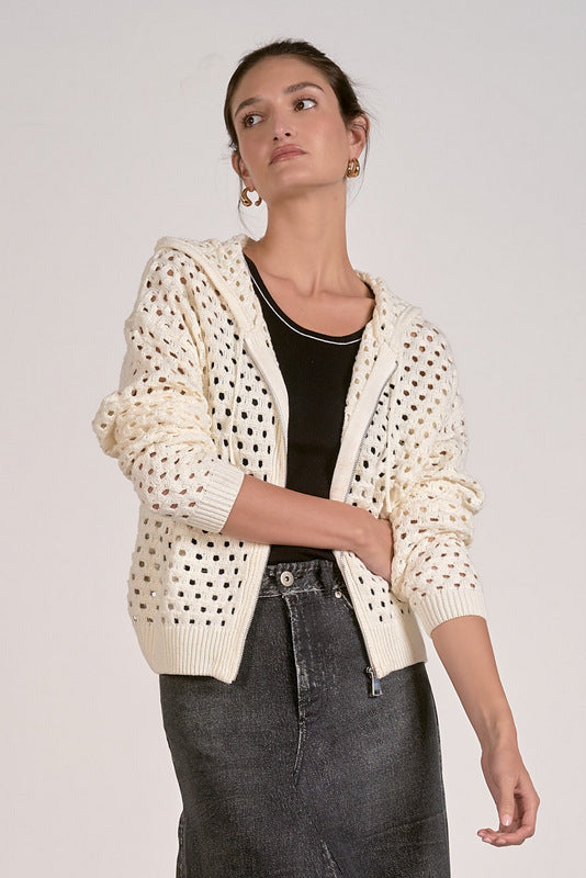 Ava Hoodie Cardigan - Shop Elan