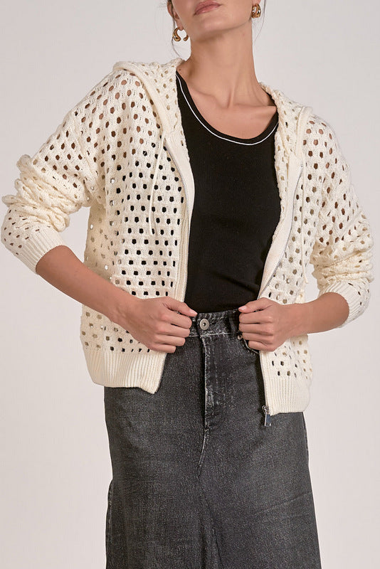 Ava Hoodie Cardigan - Shop Elan