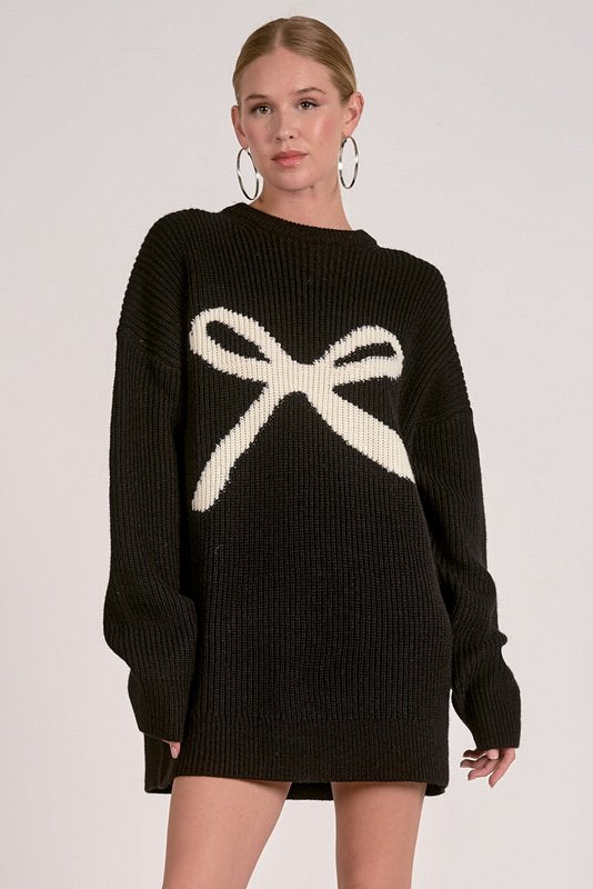 Ribbon Sweater Dress