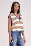 Slate Sleeveless Sweater - Shop Elan