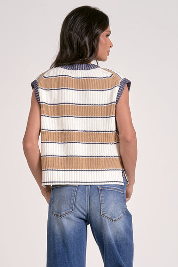 Slate Sleeveless Sweater - Shop Elan