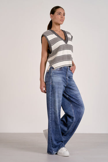 Slate Sleeveless Sweater - Shop Elan