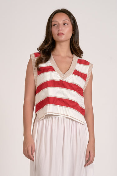 Slate Sleeveless Sweater - Shop Elan