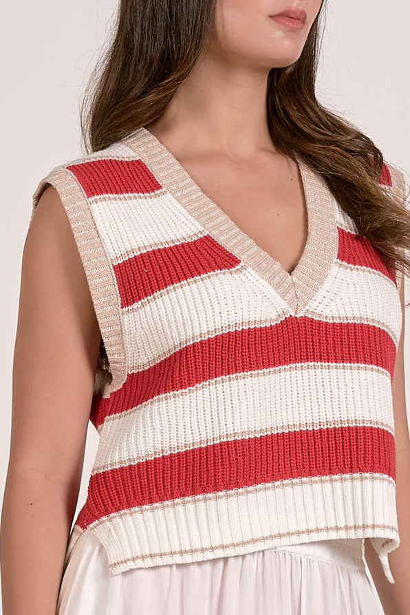 Slate Sleeveless Sweater - Shop Elan