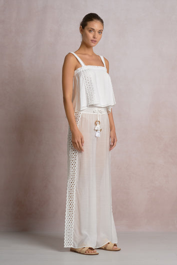 Vida Pant White