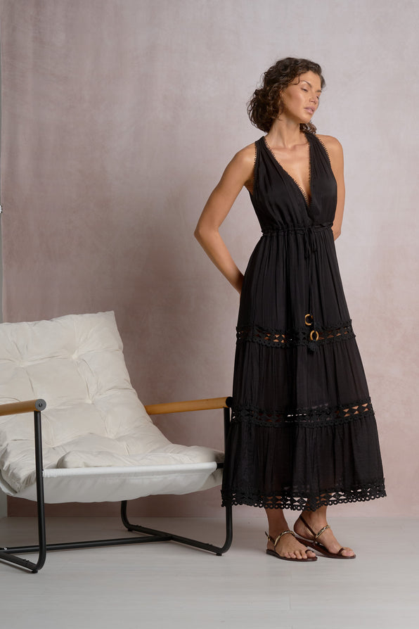 Soraya Maxi Black - Shop Elan