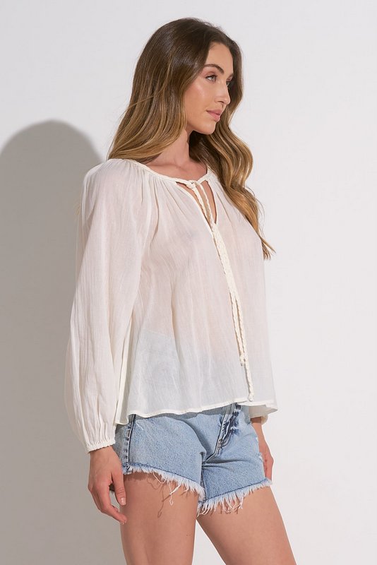 HELEN×POIMERI elan tweed tops Joy Top – Shop Elan