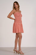 Zola Mini Dress Red Zina - Shop Elan