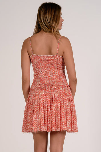 Zola Mini Dress Red Zina - Shop Elan