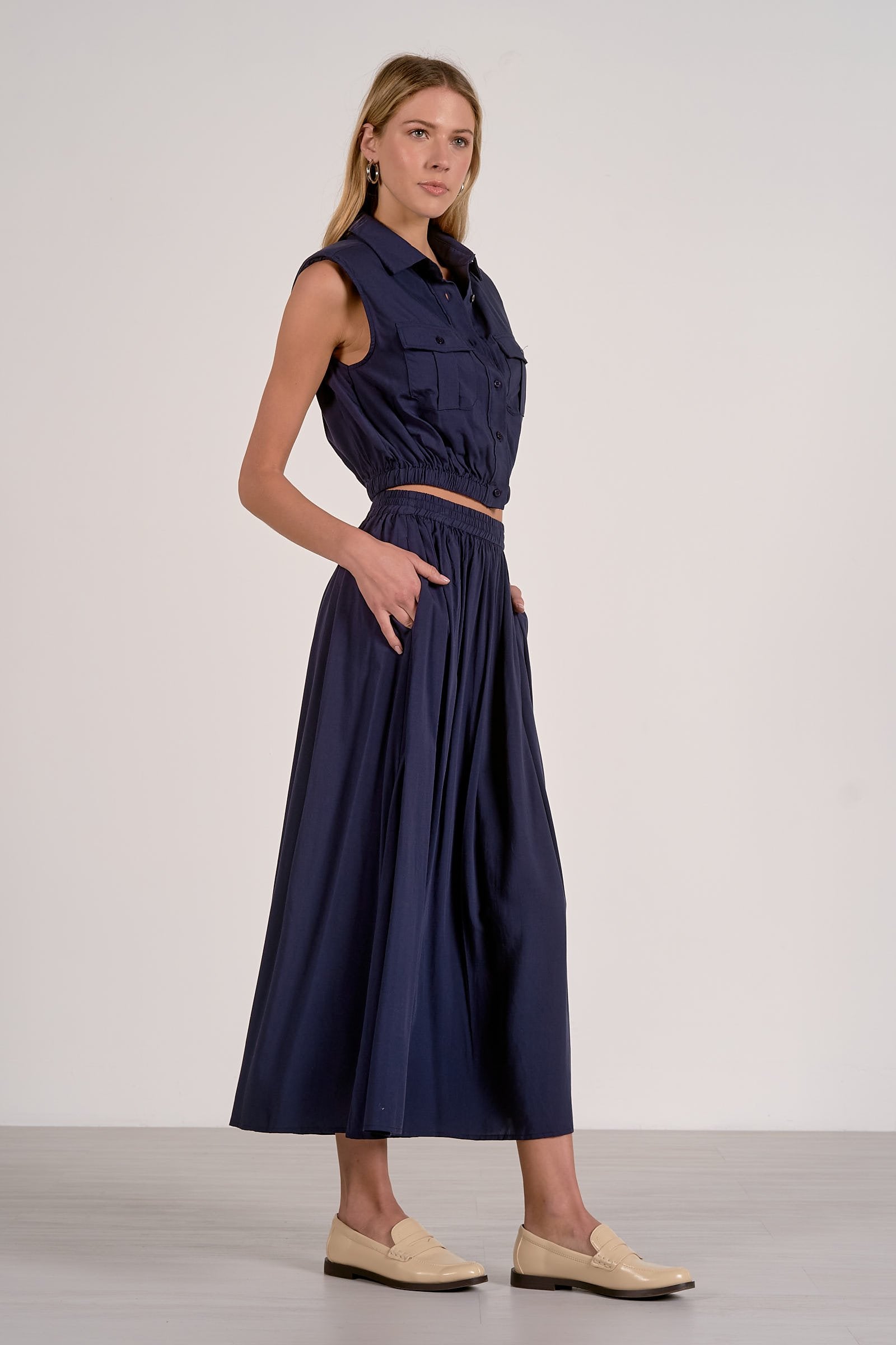 Vivi Midi Skirt - Shop Elan