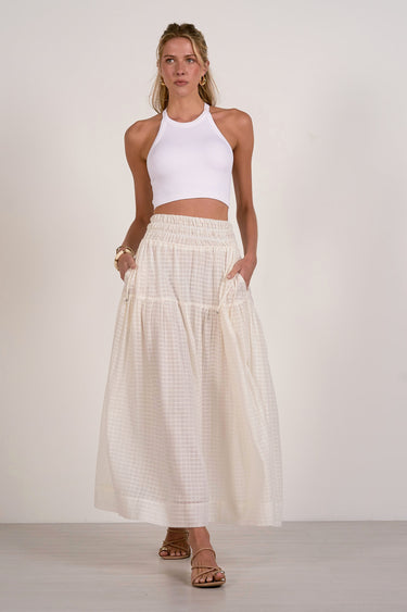 Wave Skirt Off White - Shop Elan