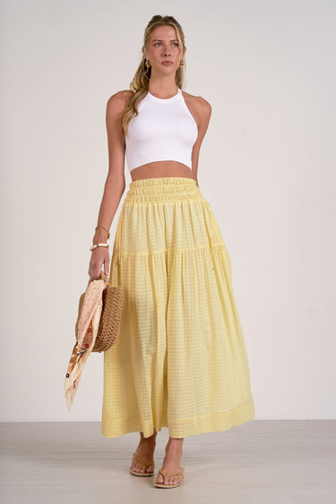 Wave Skirt Yellow - Shop Elan