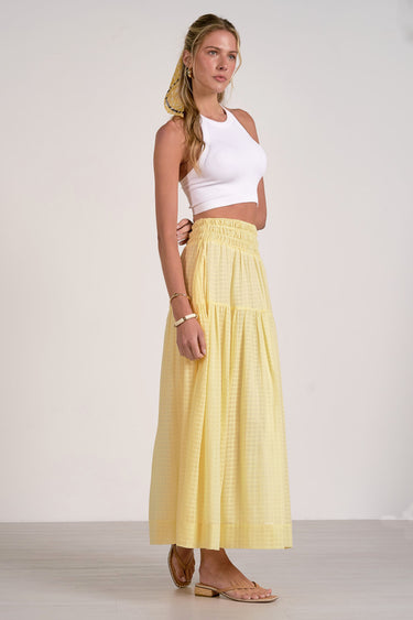 Wave Skirt Yellow - Shop Elan